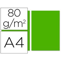 Papel Color Liderpapel A4 80Gr Verde Intenso Paquete De 100 Hojas
