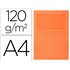 Subcarpeta Cartulina Q-Connect Din A4 Naranja Con Ventana Transparente 120 G/M2