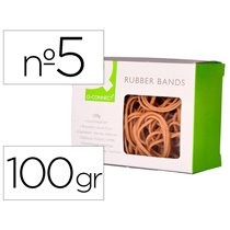 Gomillas Elasticas Q-Connect 100 Gr Numero 5 50 X 2 Mm