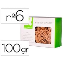 Gomillas Elasticas Q-Connect 100 Gr Numero 6 60 X 2 Mm