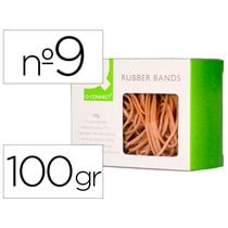 Gomillas Elasticas Q-Connect 100 Gr Numero 9 90 X 2 Mm