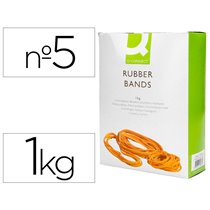 Gomillas Elasticas Q-Connect 1000 Gr Numero 5 50 X 2 Mm