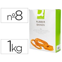 Gomillas Elasticas Q-Connect 1000 Gr Numero 8 80 X 2 Mm