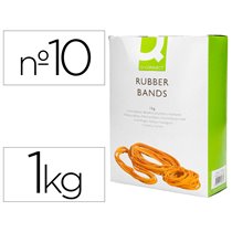 Gomillas Elasticas Q-Connect 1000 Gr Numero 10 100 X 2 Mm