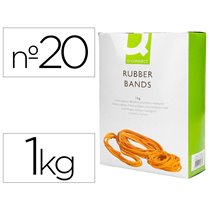 Gomillas Elasticas Q-Connect 1000 Gr Numero 20 200 X 2 Mm