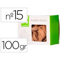 Bandas Elasticas Q-Connect 100 Gr 150X9 Mm Numero 15