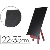 Pizarra Negra Liderpapel Caballete De Madera Con Superficie Para Rotuladores Tipo Tiza 22X35Cm