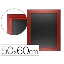 Pizarra Negra Liderpapel Mural De Madera Con Superficie Para Rotuladores Tipo Tiza 50X60Cm
