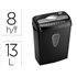 Destructora De Documentos Q-Connect Kf17972 Capacidad De Corte 8 H Destruye Grapas Clips Cd Y Tarjetas 13 Litros