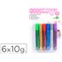 Purpurina Pegamento Liderpapel Fantasia Colores Metalicos Blister De 6 Unidades De 10 Gr