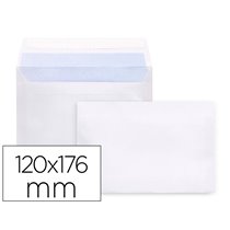 Sobre Liderpapel N 9 Blanco Comercial Normalizado 120X176 Mm Tira De Silicona Paquete De 25 Unidades