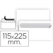 Sobre Liderpapel N 5 Blanco Americano 115X225 Mm Tira De Silicona Paquete De 25 Unidades