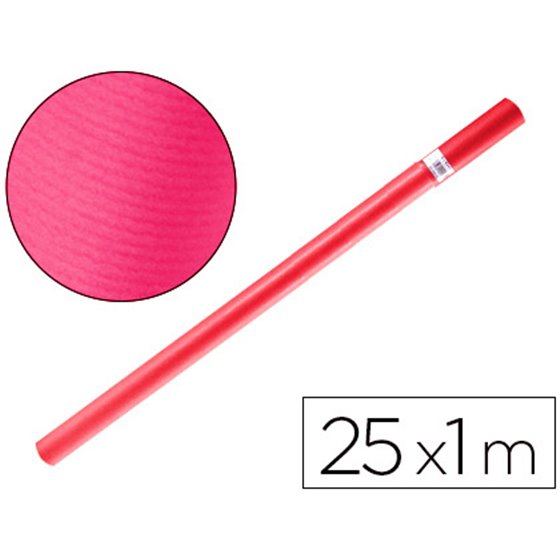 Papel Kraft Liderpapel Fucsia Rollo 25X1 Mt