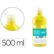 Tempera Liquida Liderpapel Escolar 500 Ml Amarillo Limon
