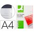 Carpeta Dossier U�ero Plastico Q-Connect Din A4 120 Micras Transparente Caja De 100 Unidades