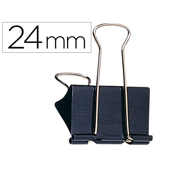 Pinza Metalica Q-Connect Reversible N.2 24 Mm Caja De 10 Unidades
