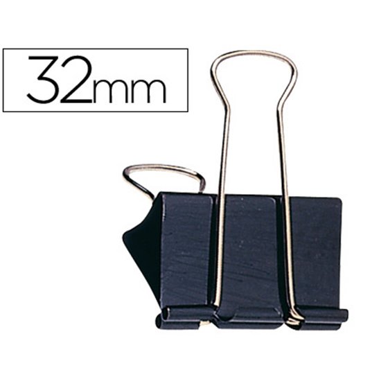 Pinza Metalica Q-Connect Reversible N.3 32 Mm Caja De 10 Unidades