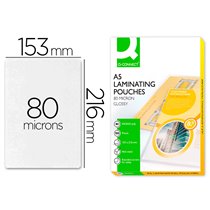 Bolsa De Plastificar Q-Connect 153 X 216 Mm 80Mc Din A5 Caja De 100 Unidades