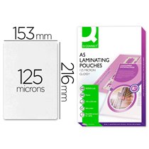 Bolsa De Plastificar Q-Connect 153 X 216 Mm 125 Mc Din A5 A Caja De 100 Unidades