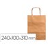 Bolsa Kraft Q-Connect Natural Asa Retorcida 240X100X310 Mm