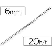 Espiral Metalico Q-Connect 64 5:1 6Mm 1Mm Caja De 200 Unidades