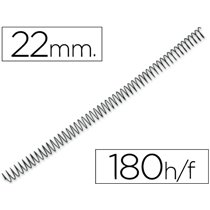 Espiral Metalico Q-Connect 64 5:1 22Mm 1,2Mm Caja De 100 Unidades