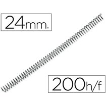 Espiral Metalico Q-Connect 64 5:1 24Mm 1,2Mm Caja De 100 Unidades