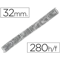 Espiral Metalico Q-Connect 64 5:1 32Mm 1,2Mm Caja De 50 Unidades