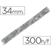 Espiral Metalico Q-Connect 64 5:1 34Mm 1,2Mm Caja De 25 Unidades