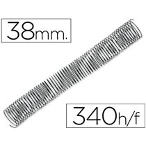 Espiral Metalico Q-Connect 64 5:1 38Mm 1,2Mm Caja De 25 Unidades