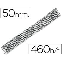 Espiral Metalico Q-Connect 64 5:1 50Mm 1,2Mm Caja De 25 Unidades