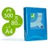 Papel Color Q-Connect Din A4 80Gr Azul Intenso Paquete De 500 Hojas