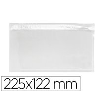 Sobre Autoadhesivo Q-Connect Portadocumentos 225X122 Mm Ventana Transparente Paquete De 100 Unidades