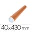 Tubo De Carton Q-Connect Portadocumentos Tapa Plastico 40X430 Mm