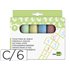 Tiza Color Liderpapel Para Suelo Caja De 6 Unidades Colores Surtidos