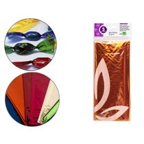 Papel Celofan Liderpapel 50X70 Cm 22G/M2 Bolsa De 5 Hojas Amarillo