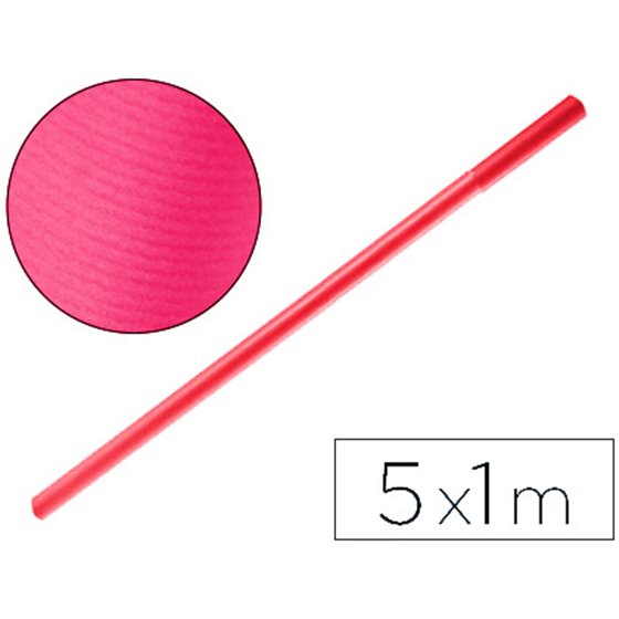 Papel Kraft Liderpapel Fucsia Rollo 5X1 Mt