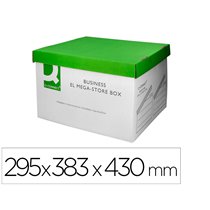 Cajon Q-Connect Carton Para 4 Cajas Archivo Definitivo Folio Montaje Automatico Medidas Interior 295X383X430Mm
