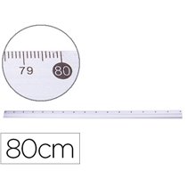 Regla Q-Connect Metalica Aluminio 80 Cm