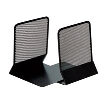 Apoyalibros Metalico Q-Connect Kf15098 Rejilla Negro Juego 165X152X135 Mm