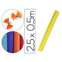Papel Crespon Liderpapel Rollo De 50 Cm X 2,5 M 85G/M2 Amarillo