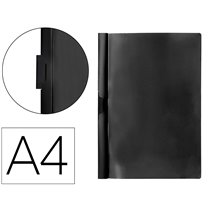 Carpeta Beautone Dossier Pinza Lateral 35365 Polipropildin A4 Negra 25 H. Pinza Desli-Pack De 10 Retractilado