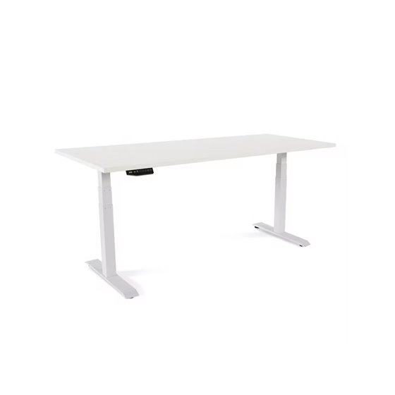 Mesa Rocada Doble Regulable En Altura Electricamente 180X163 Cm Regulable Color Blanco / Haya