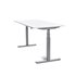 Mesa Rocada Doble Regulable En Altura Electricamente 160X163 Cm Regulable Color Blanco / Haya