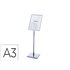 Expositor Rocada De Suelo Magnetico Rotativo 90 Horizontal/Vertical Altura Ajustable Din A3