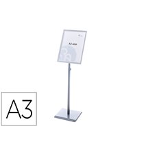 Expositor Rocada De Suelo Magnetico Rotativo 90 Horizontal/Vertical Altura Ajustable Din A3