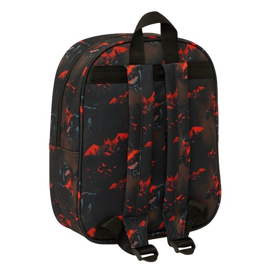 Mochila Guarderia 3D Bolsillo Red Batman 22 x 27 x 10 cm.