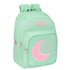 Mochila Doble Adaptable A Carro Reciclado Blackfit8 "Moon" 32 x 42 x 15 cm.
