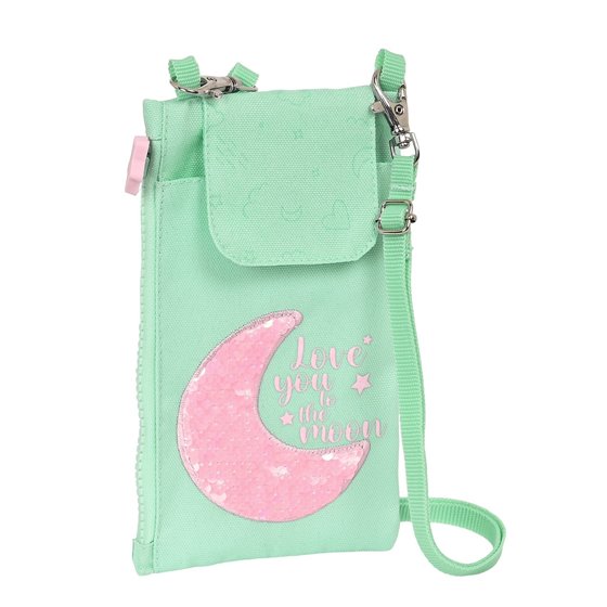 Monedero Portamovil Reciclado Blackfit8 "Moon" 10 x 19 cm.