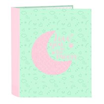 Carpeta Folio 4 Anillas 35Mm Lomo Ancho Blackfit8 "Moon" 27 x 33 x 6 cm.
